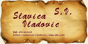 Slavica Vladović vizit kartica